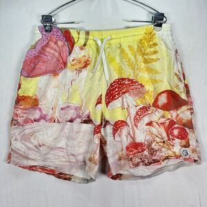 Billionaire Boys Club Shorts‎ Mens XL Multicolor Fairy Mushroom Graphic BBC